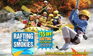 Save on Rafting with Rafting in the Smokies