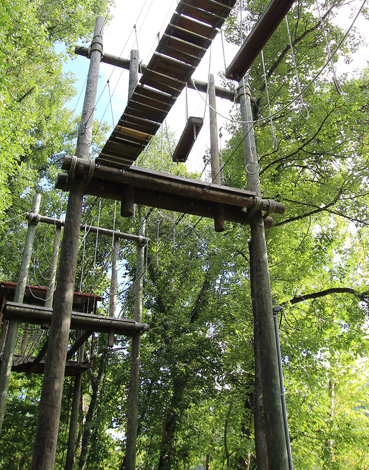 High Elements Ropes Challenge Course at Rafting in the Smokies
