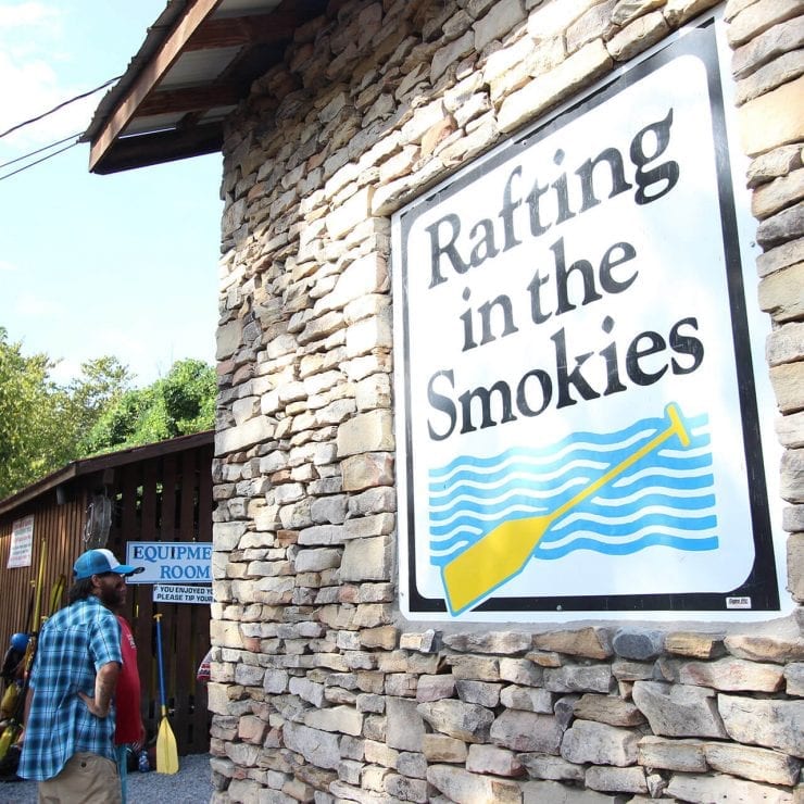 Rafting in the Smokies Sign