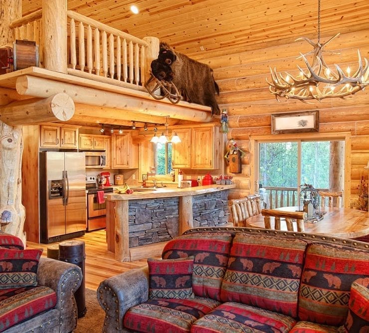 Interior Log Cabin